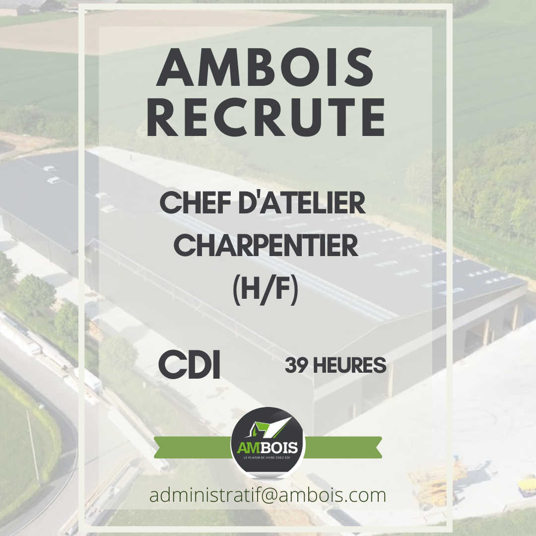 Lire la suite à propos de l’article CHEF D’ATELIER CHARPENTIER (H/F)